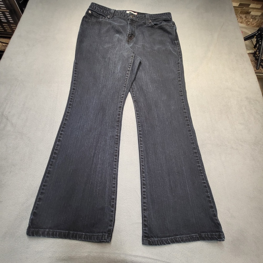 Levi's 515 Jeans Womens 18 Blue Bootcut Stretch Distressed Denim